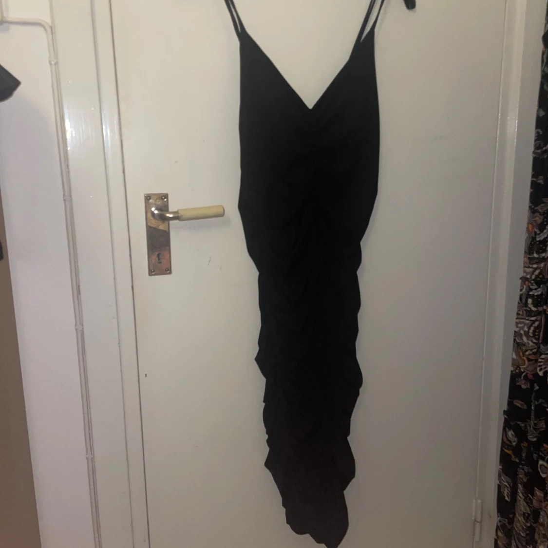 Ruched klänning Svart - 91