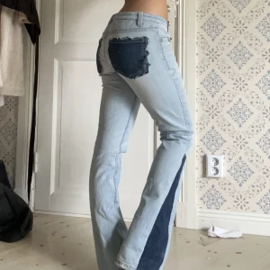 REMAKE jeans - Så snygga jeans som jag sytt om själv😄storlek 36(står storlek 38 på lappen men är som en 36!) 😁🙌🏼midjemått:  80cm , Innerbenslängd: 84cm