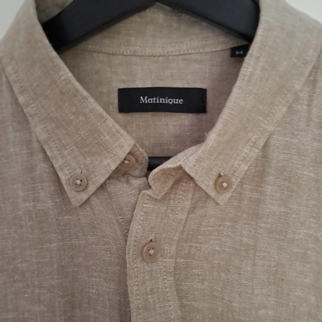 Beige linneskjorta från Matinique - 2