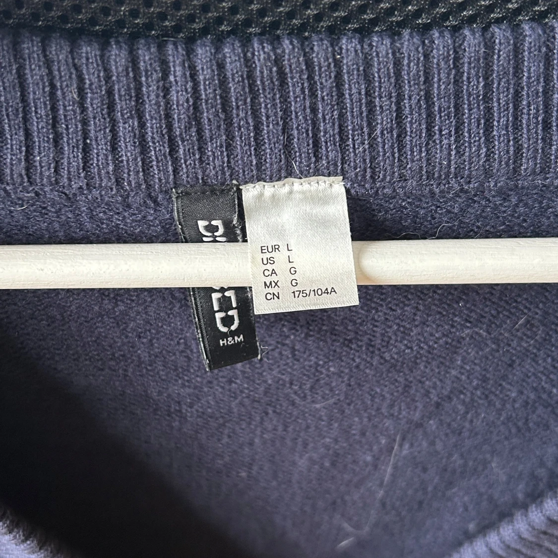 Blå stickad kofta - 4