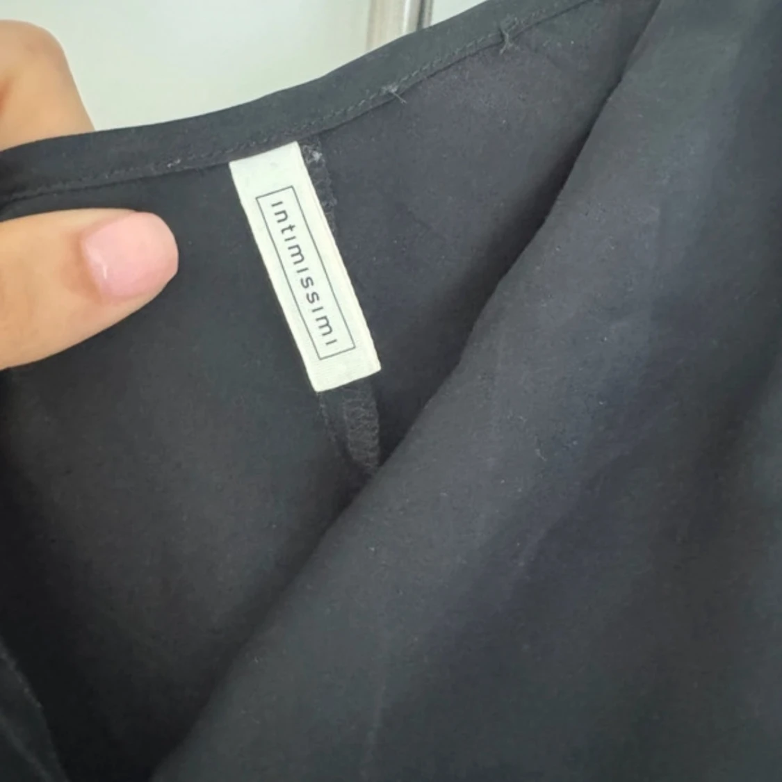 Svart silkelångklänning från Intimissimi - 1