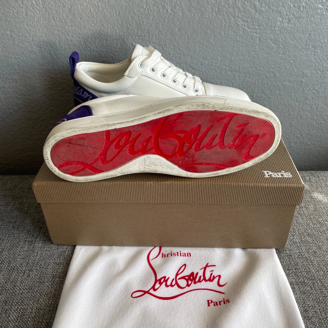 Louboutin Vit/lila - 3