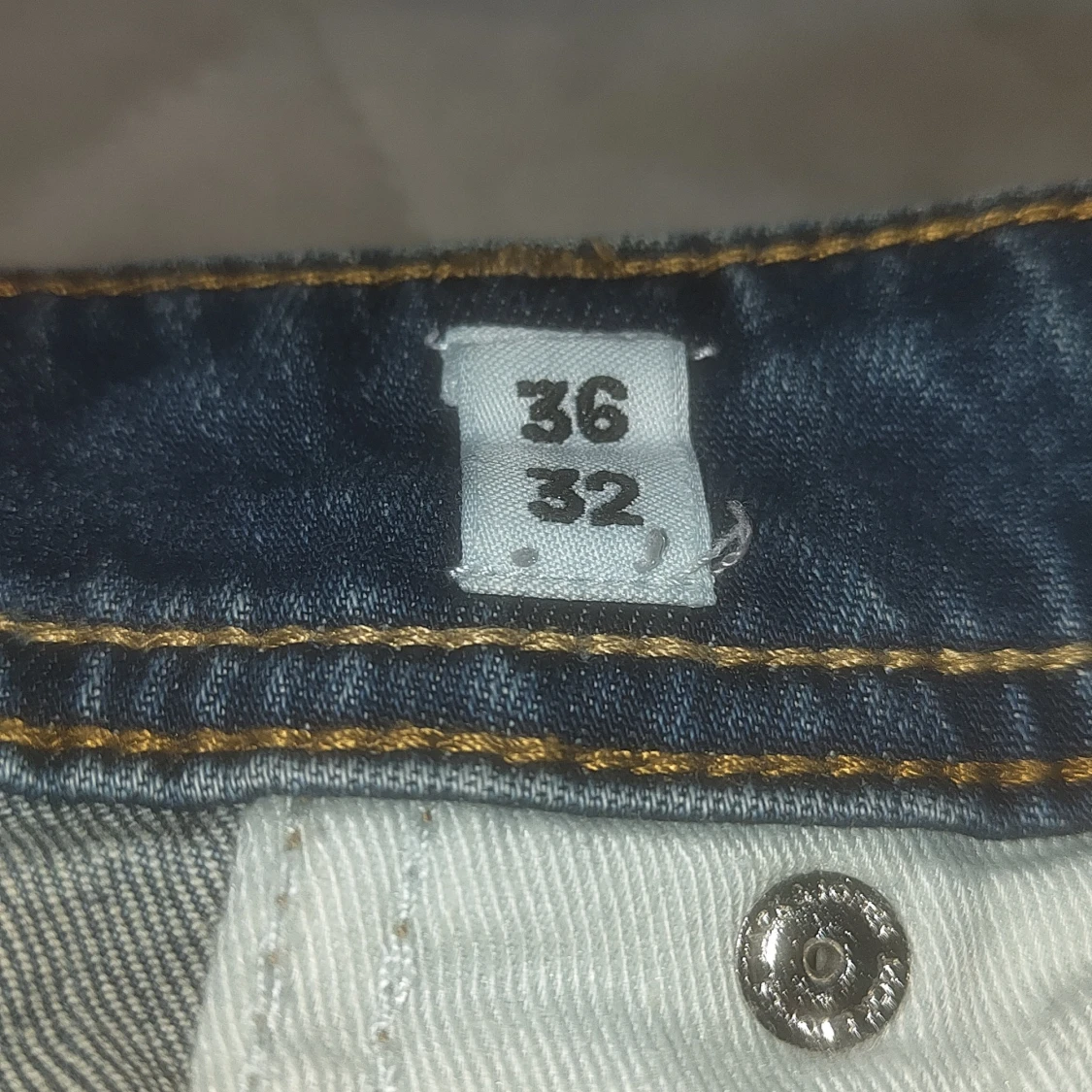 Blå jeansbyxor med klassisk passform - 3