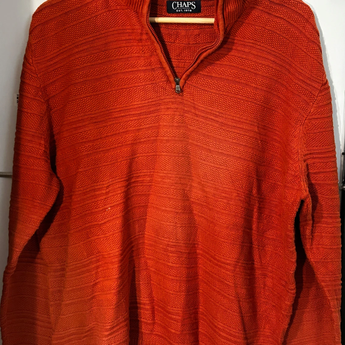Orange CHAPS Ralph Lauren sweater