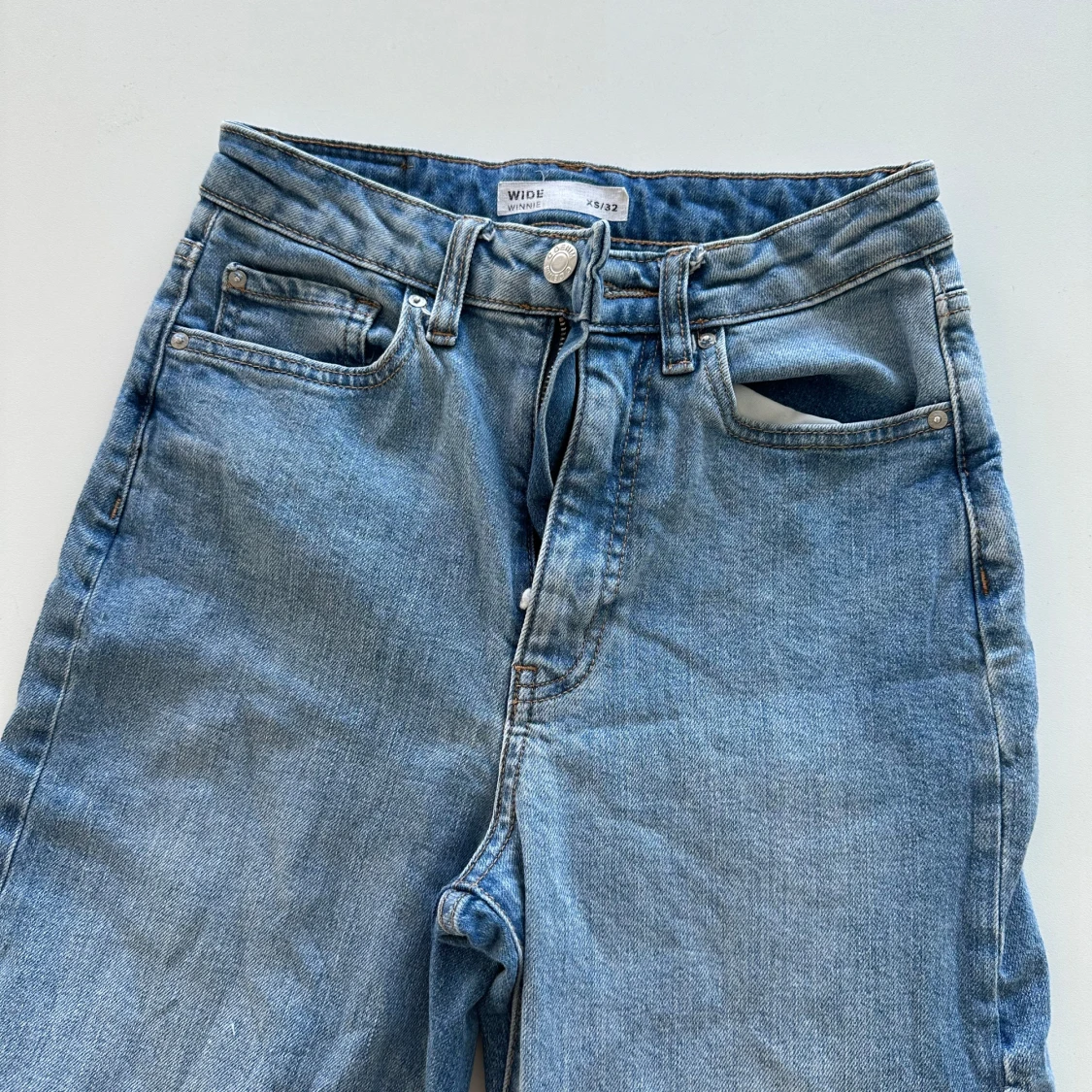 Blå wide jeans XS/32