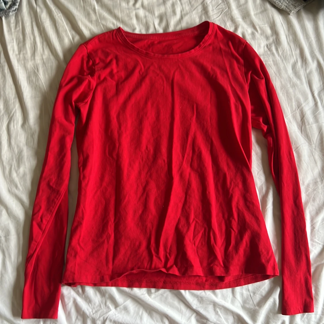 Röd långärmad & grå t-shirt, M - 2