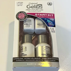 Depend gel iq start kit - Säljer detta oöppnade gel iq start kit från depend, som tillåter dig (även som nybörjare) att skaffa gelenaglar på salongsnivå fast hemma och på endast några minuter.