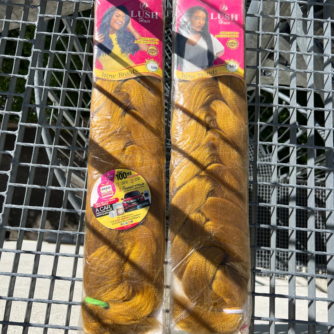 Lush Hair Wow Braids hår (Två paket) - 2