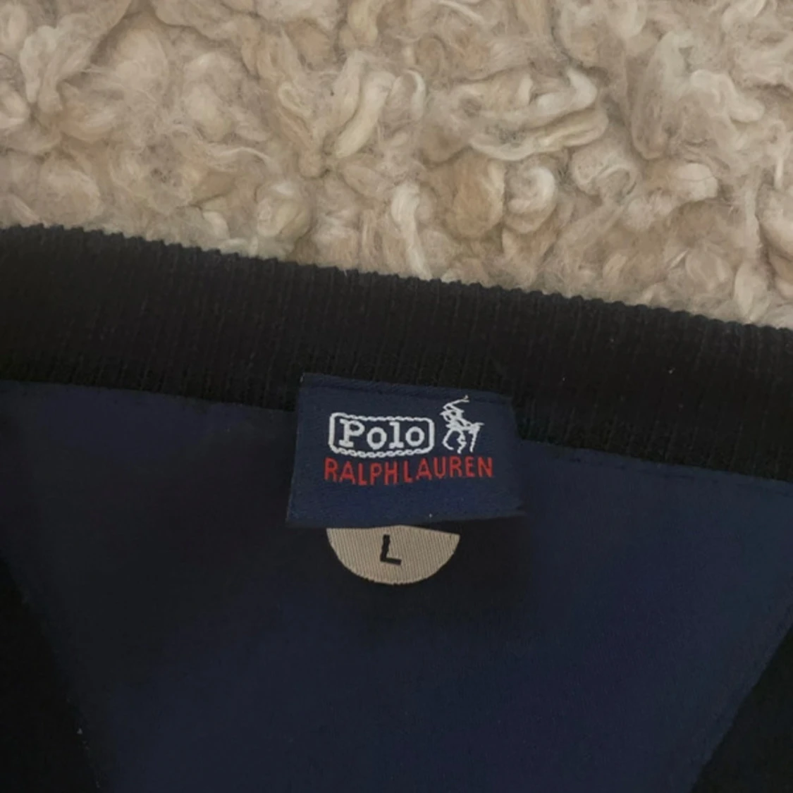 Marinblå v-ringad tröja Polo Ralph Lauren - 3