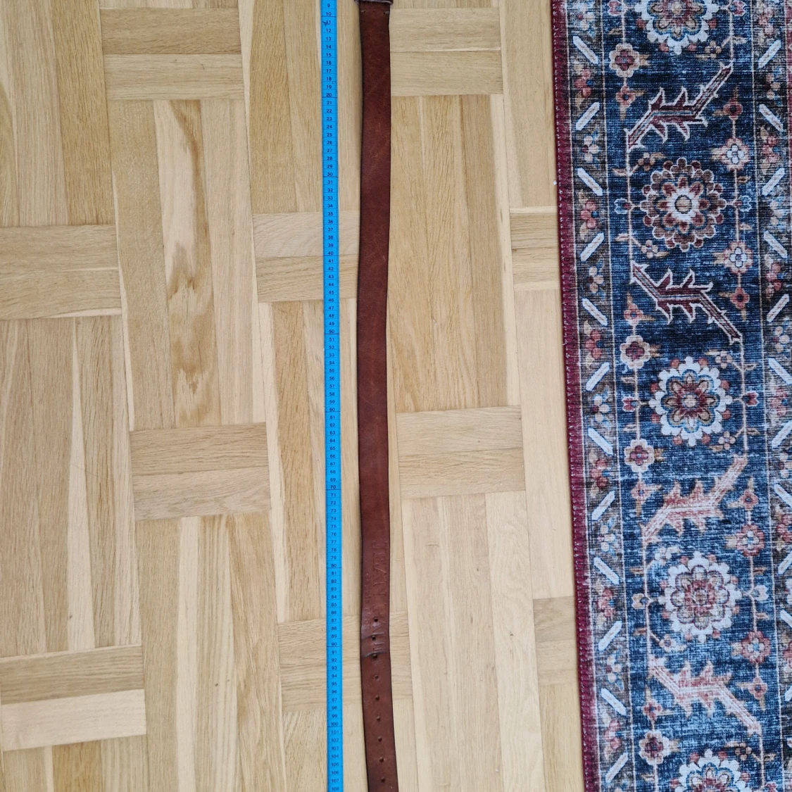 Brunt skärp från Jean Paul i skinn - 1