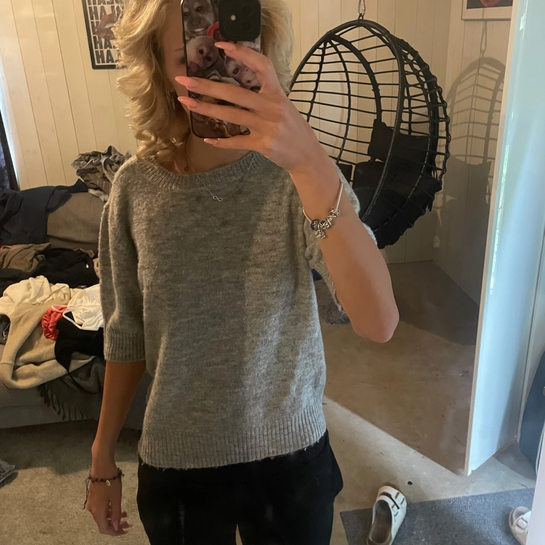 Grå stickad tröja från LMTD