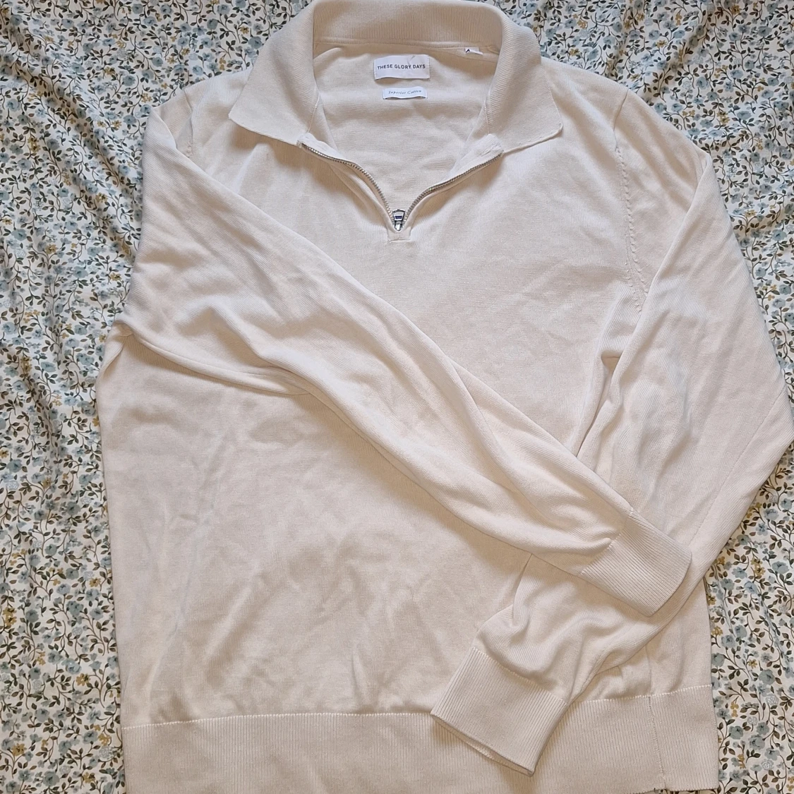 Beige half zip tröja These Glory Days