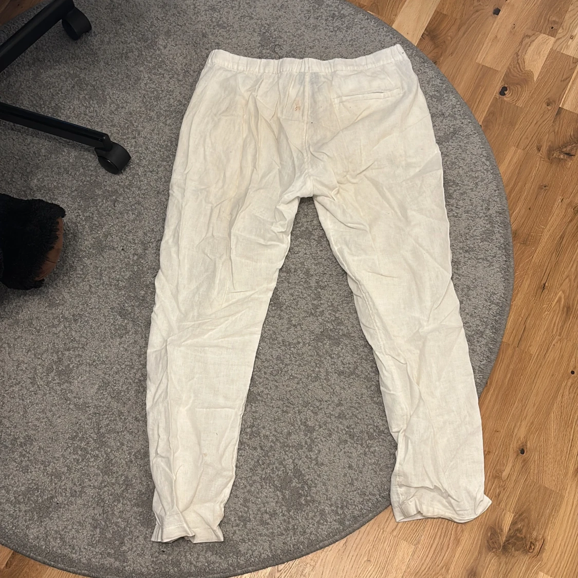 Vita linnebyxor från H&M - 1