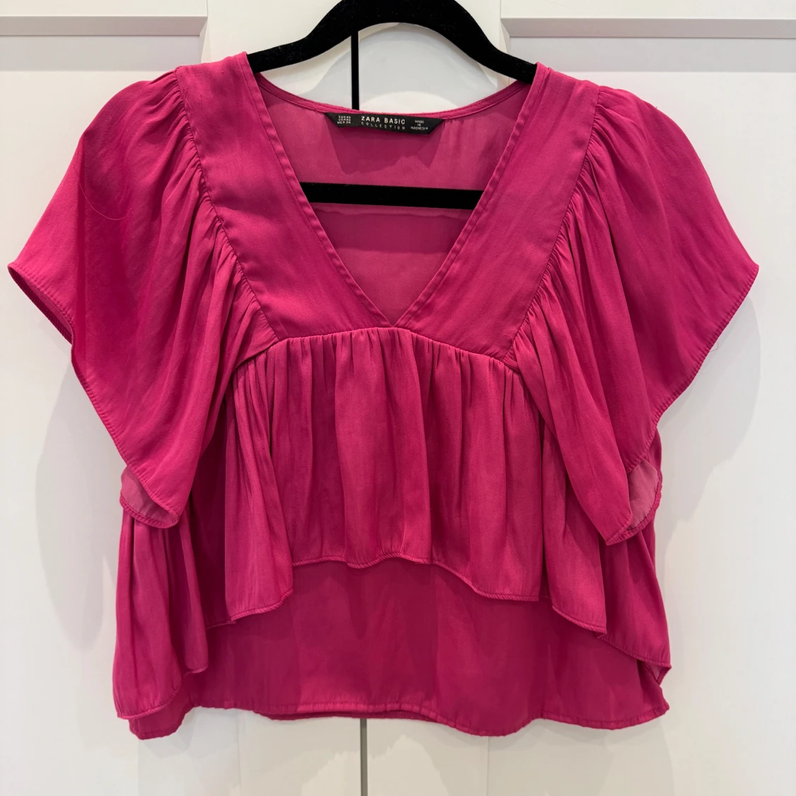 Rosa volangtopp från Zara - 1