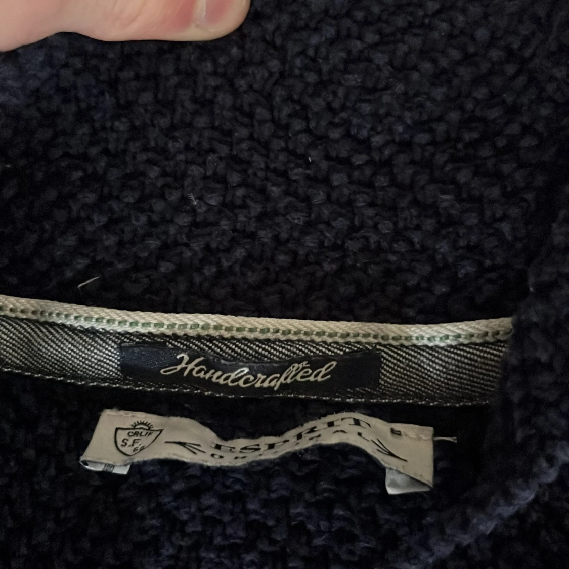 Mörkblå stickad kavaj från esprit - 1