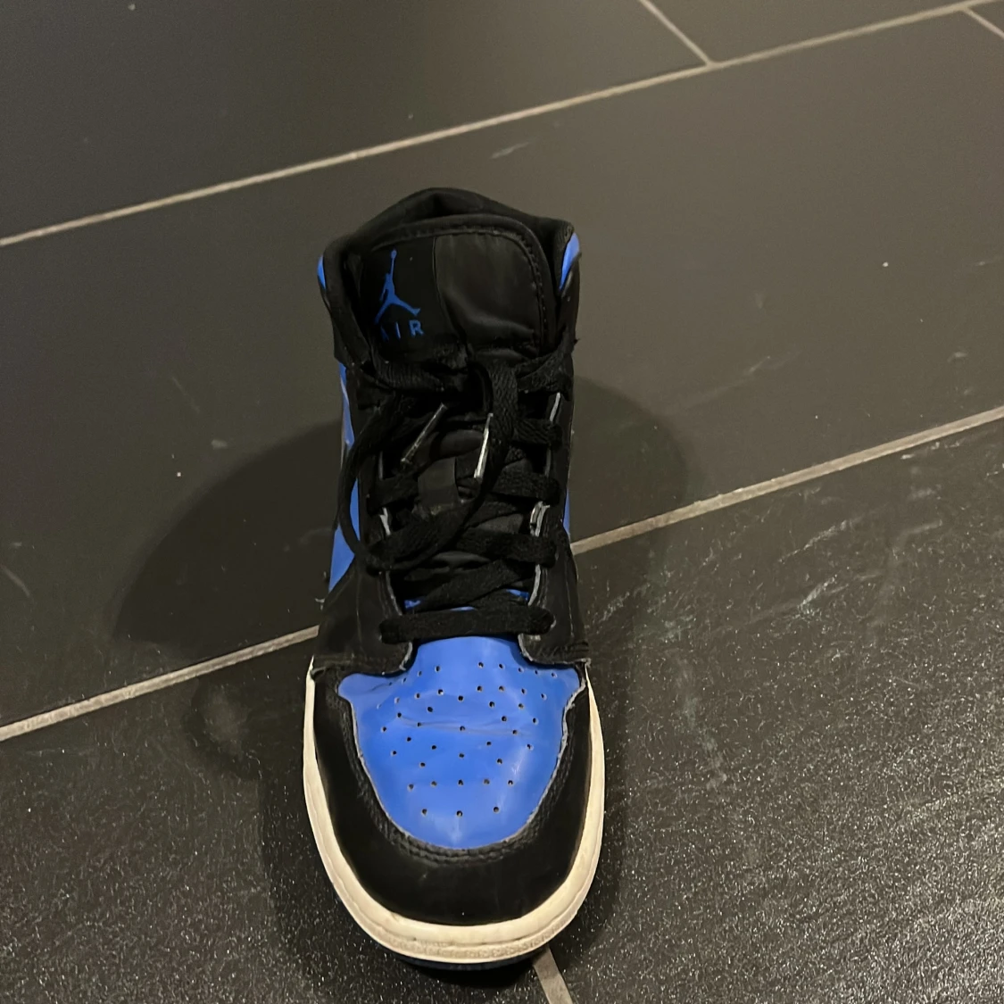 Nike Air Jordan 1 Mid Svart/Blå - 2