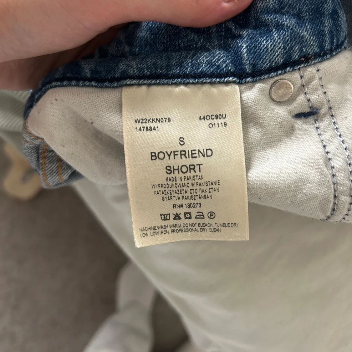 Blå jeansshorts från Wrangler - 4