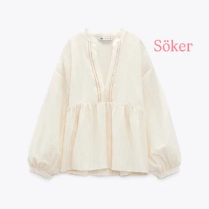 Söker  - Söker denna blus från Zara i st xs-s