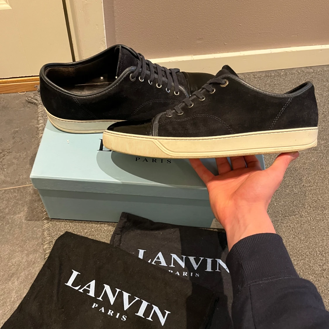 Marin blåa Lanvins  - 3