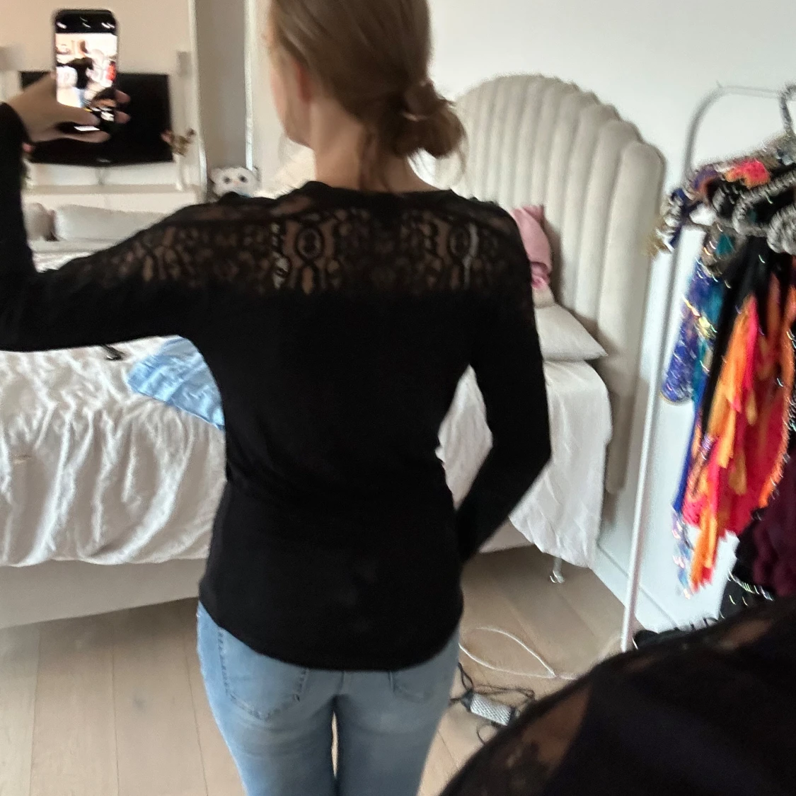 Svart spetsblus  - 1