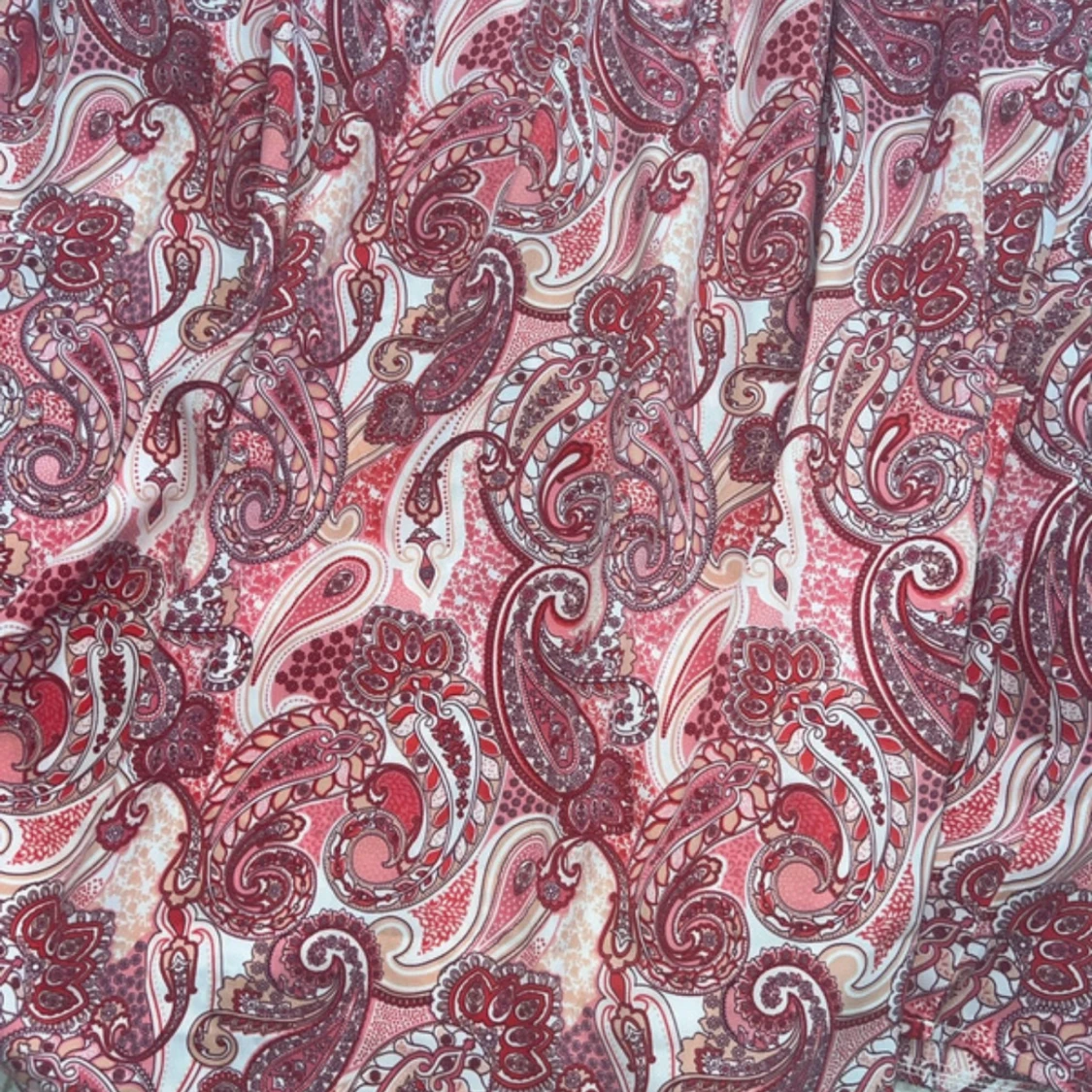 Paisleymönstrad långklänning med knyt - 2