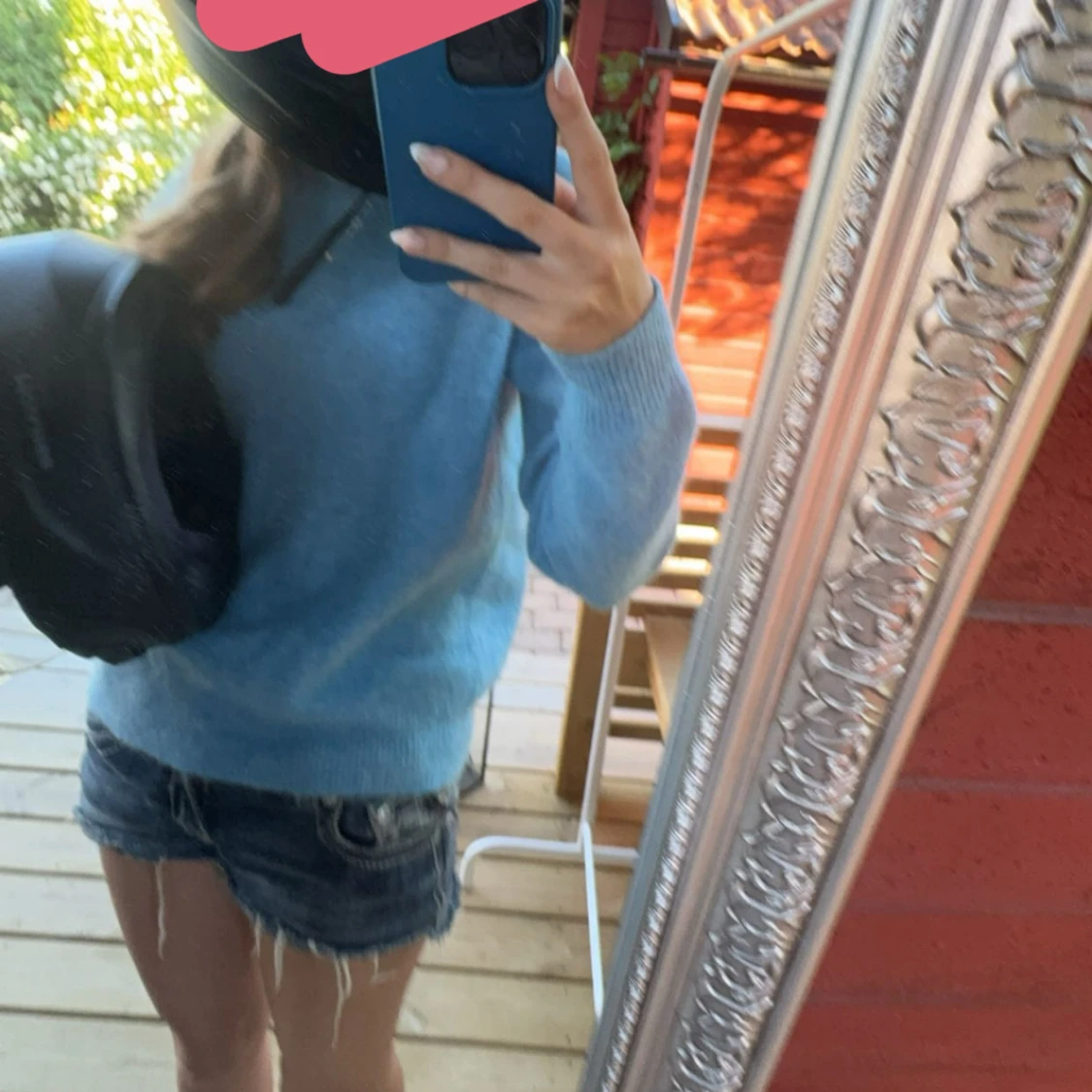 Ljusblå stickad tröja från Zara - 3