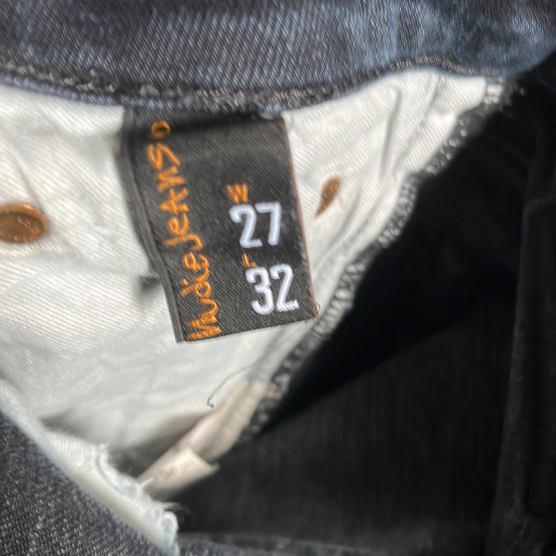 Mörkblå skinny jeans från Nudie - 1