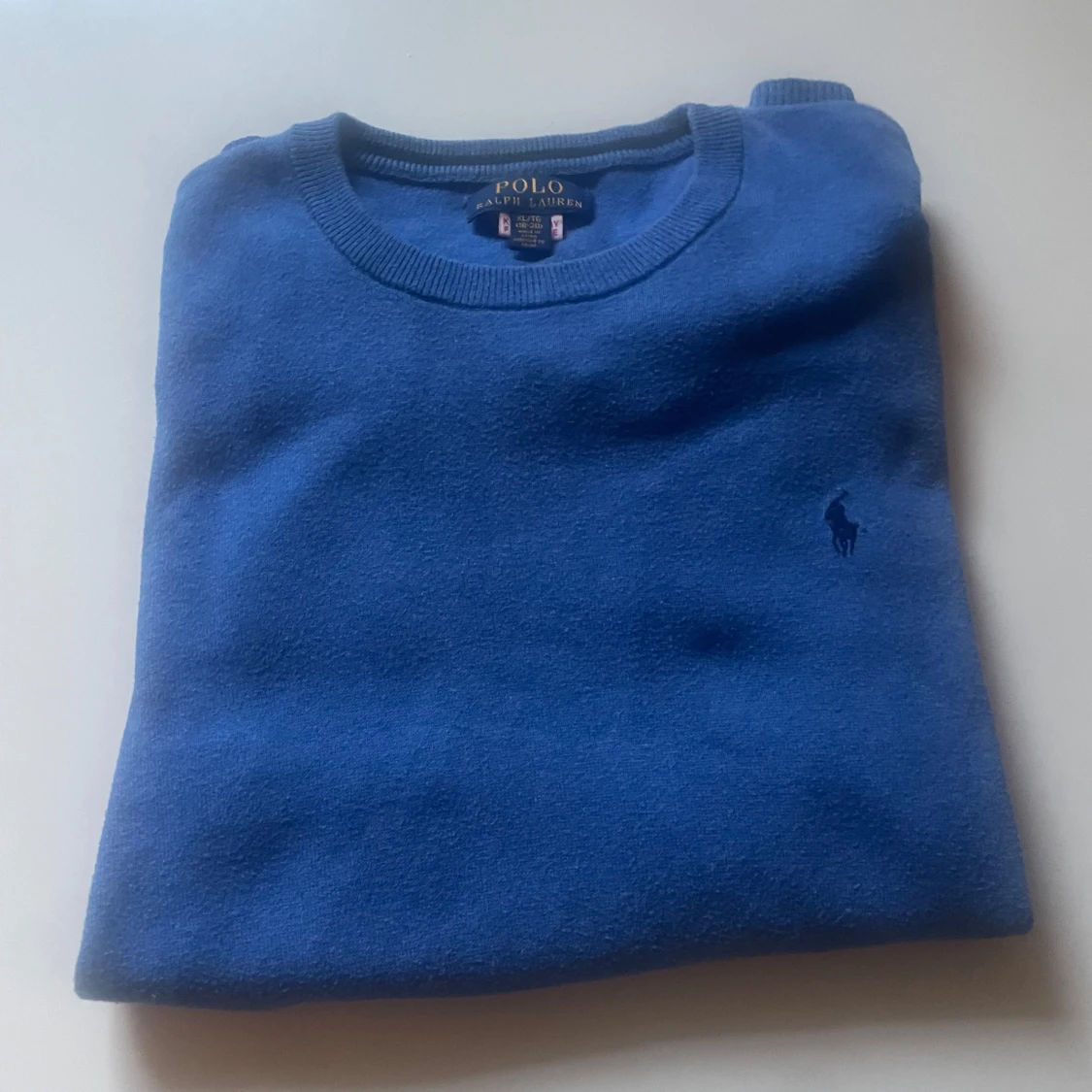 Blå stickad tröja från Polo Ralph Lauren