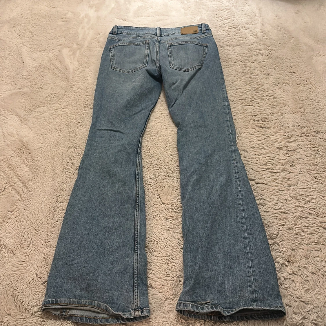 Blå bootcut jeans från 157 - 1