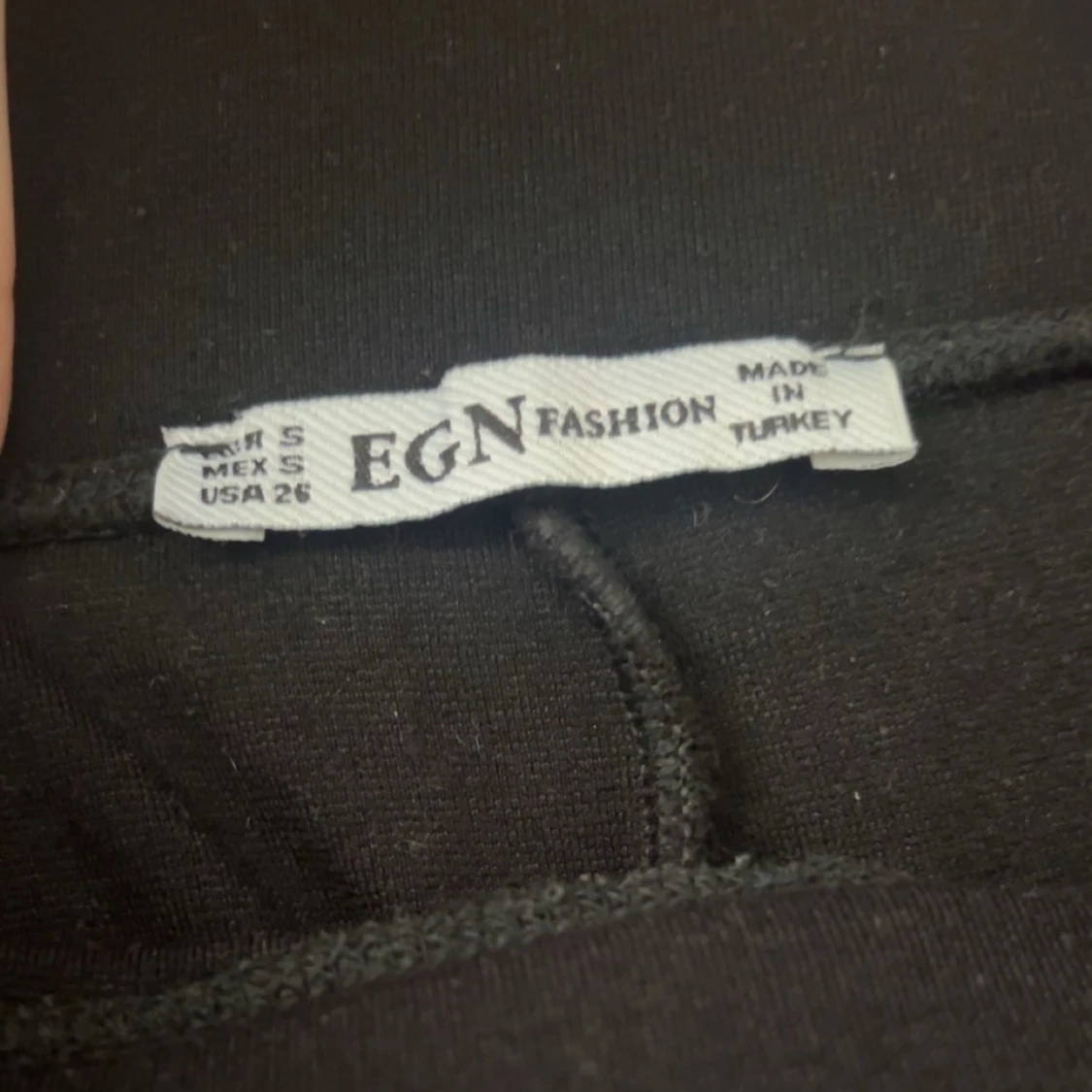 Svarta flared leggings - 3