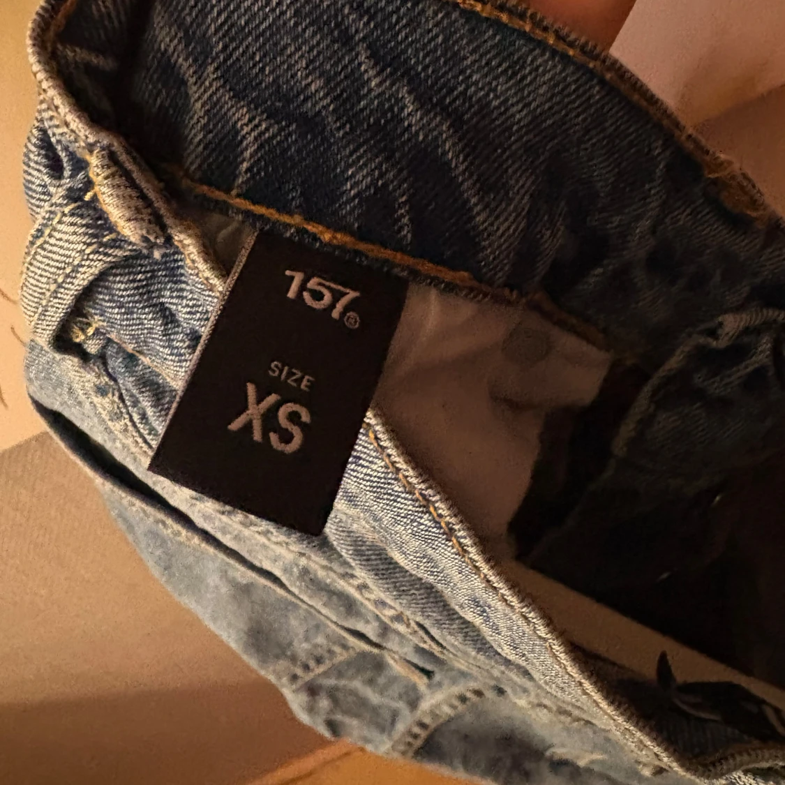 Blå jeansshorts från 157, XS - 2