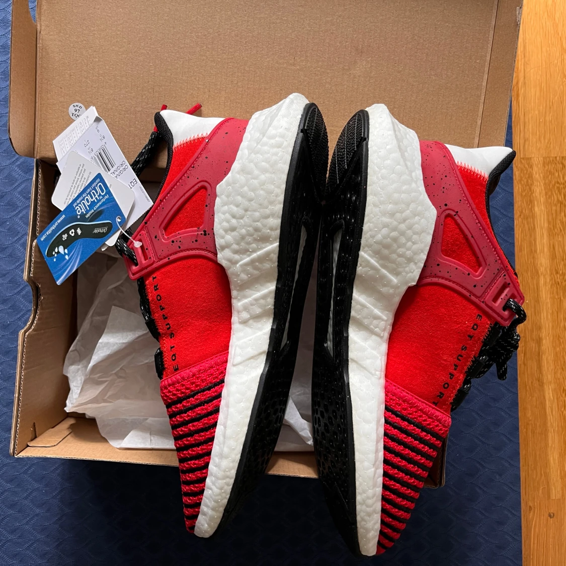 Adidas EQT Support 93/17  röd/svart sneakers - 1