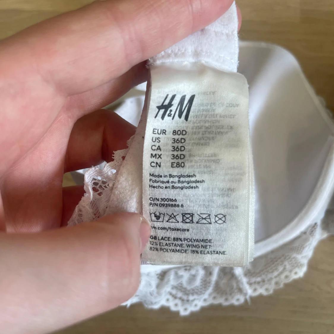 Vit spets-bh från H&M - 2