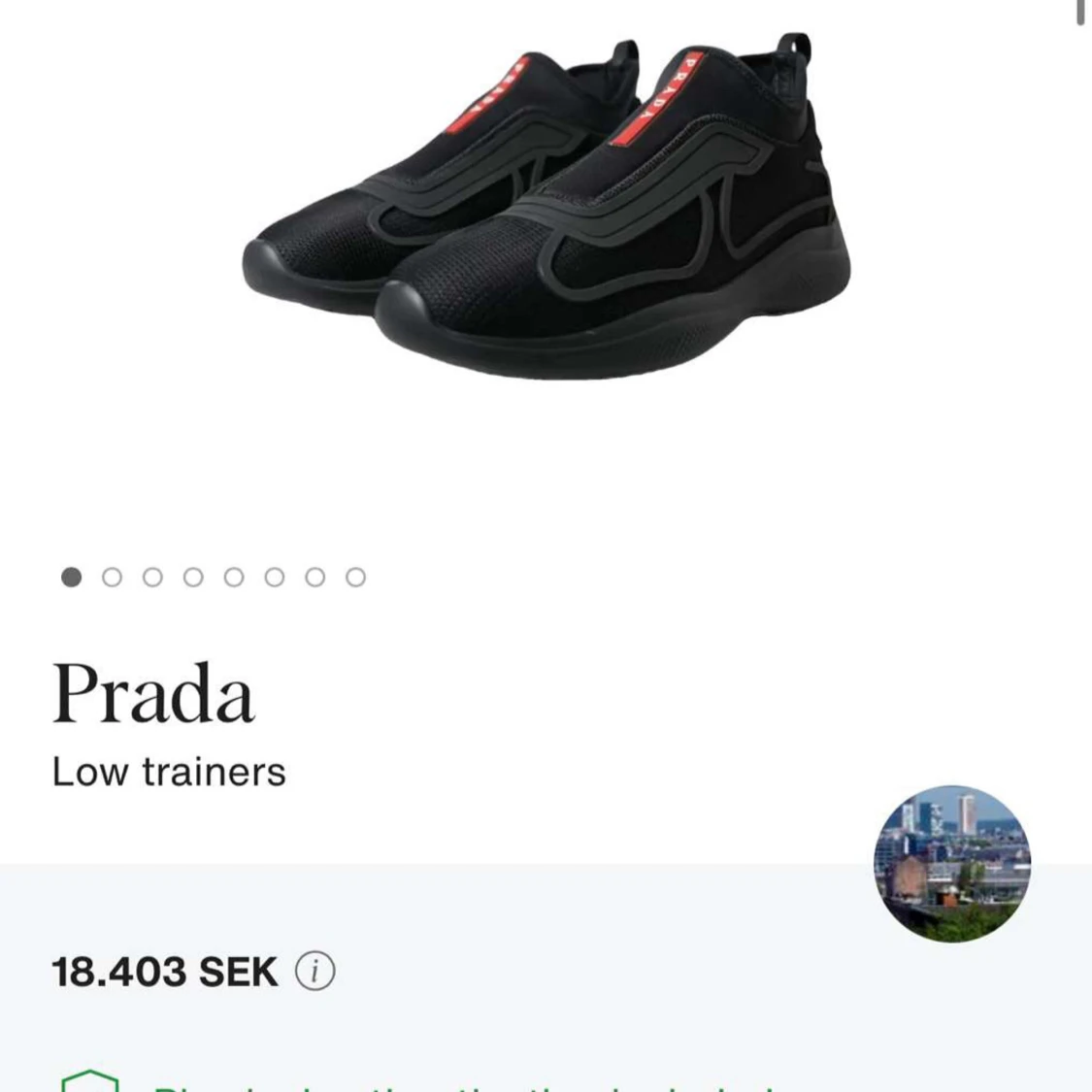 Svarta sneakers från Prada - 4
