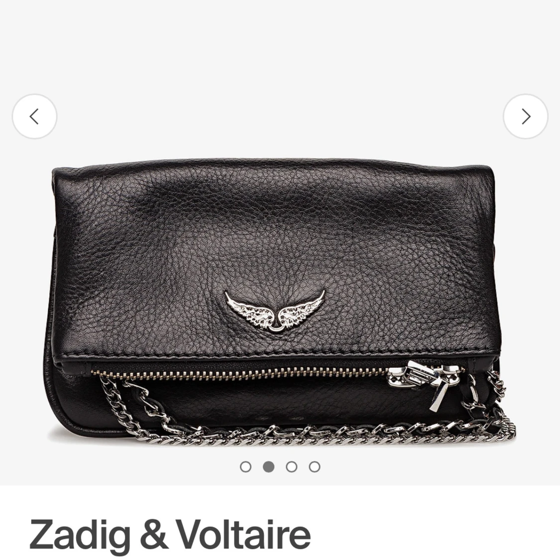 Svart axelväska med kedja