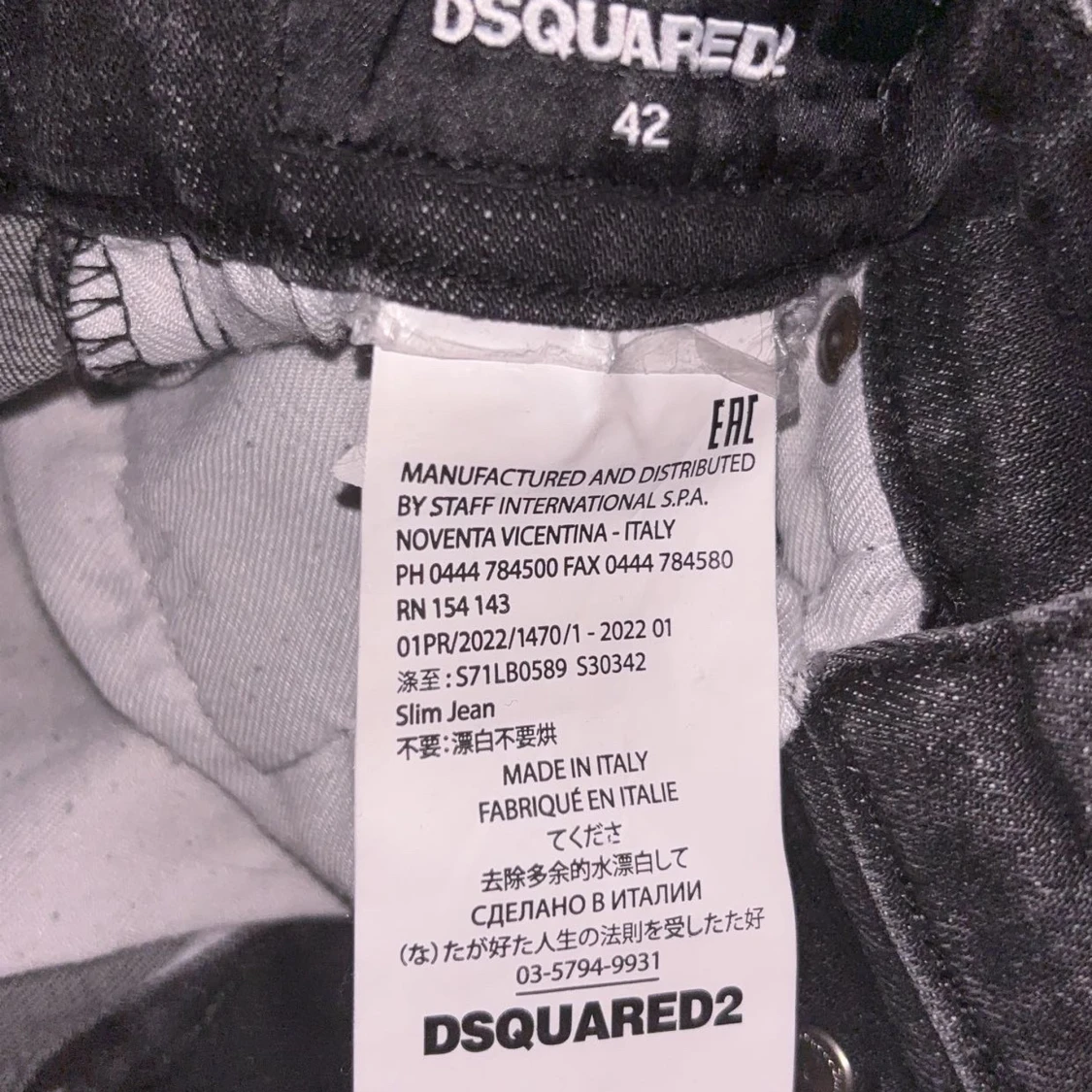 Svarta slim jeans från Dsquared2 - 3