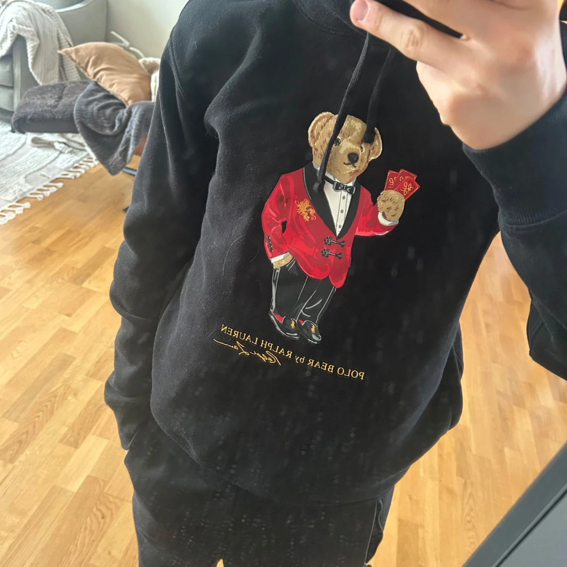 Svart hoodie från Ralph Lauren - 1