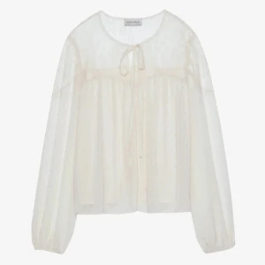 Fin spetsblus - Jättefin vit spetsblus från anna field🩷