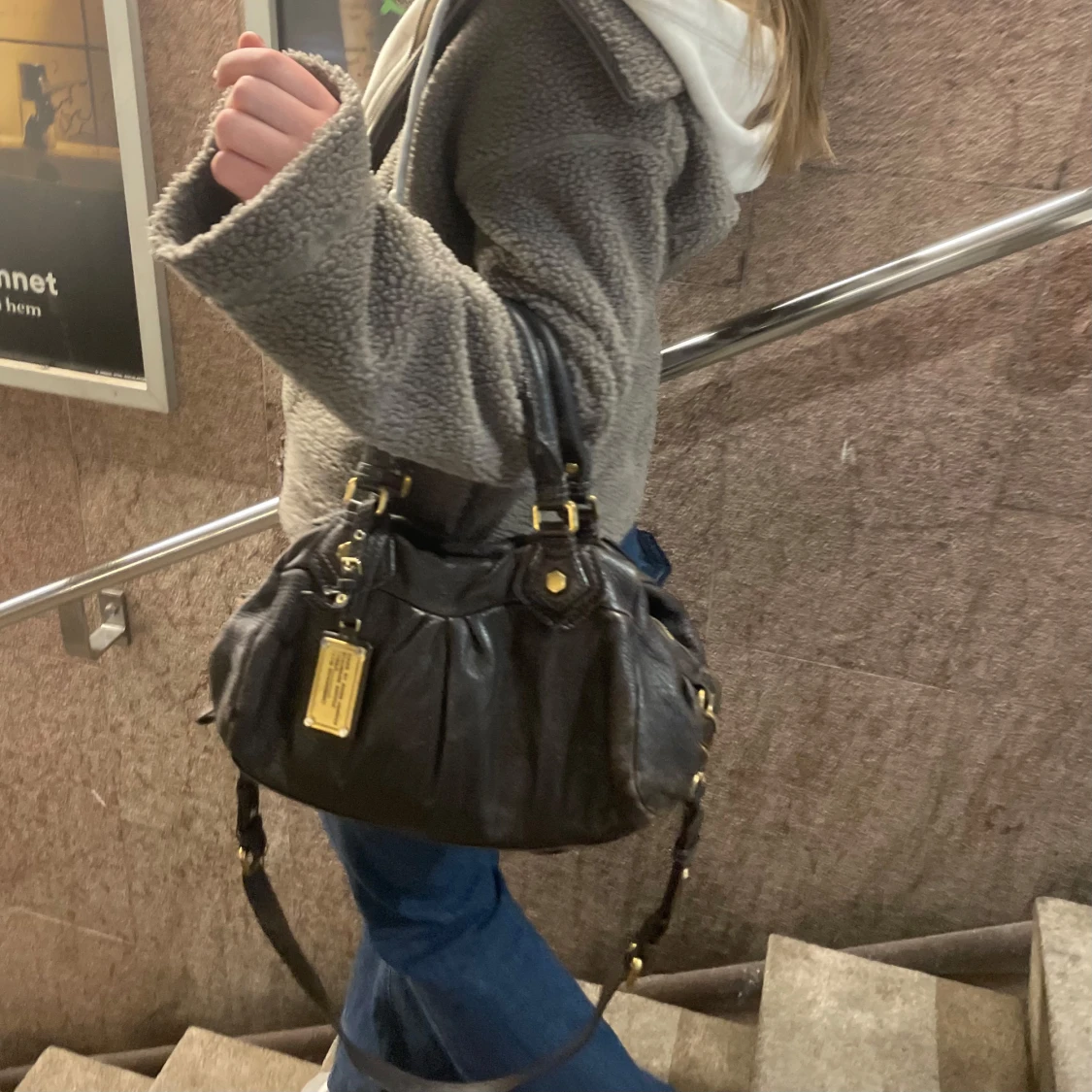 Mörkbrun läder väska från Marc Jacobs