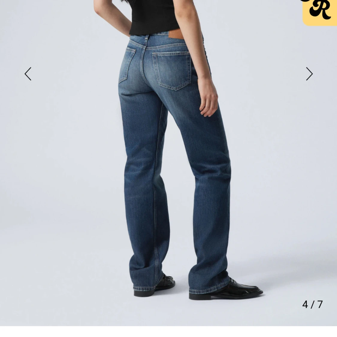 Lågmidjade raka jeans