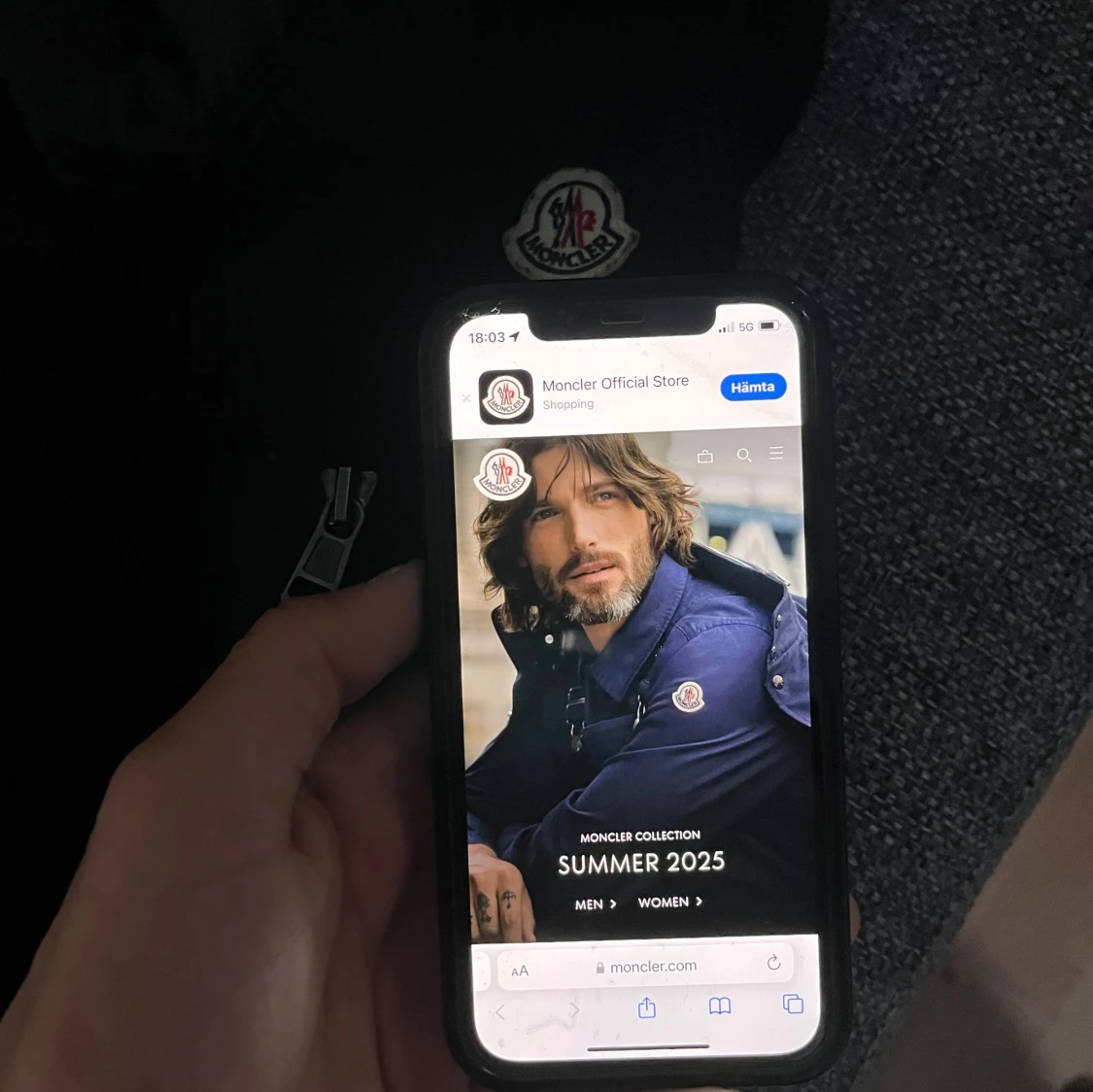 Svart Moncler cardigan - 3