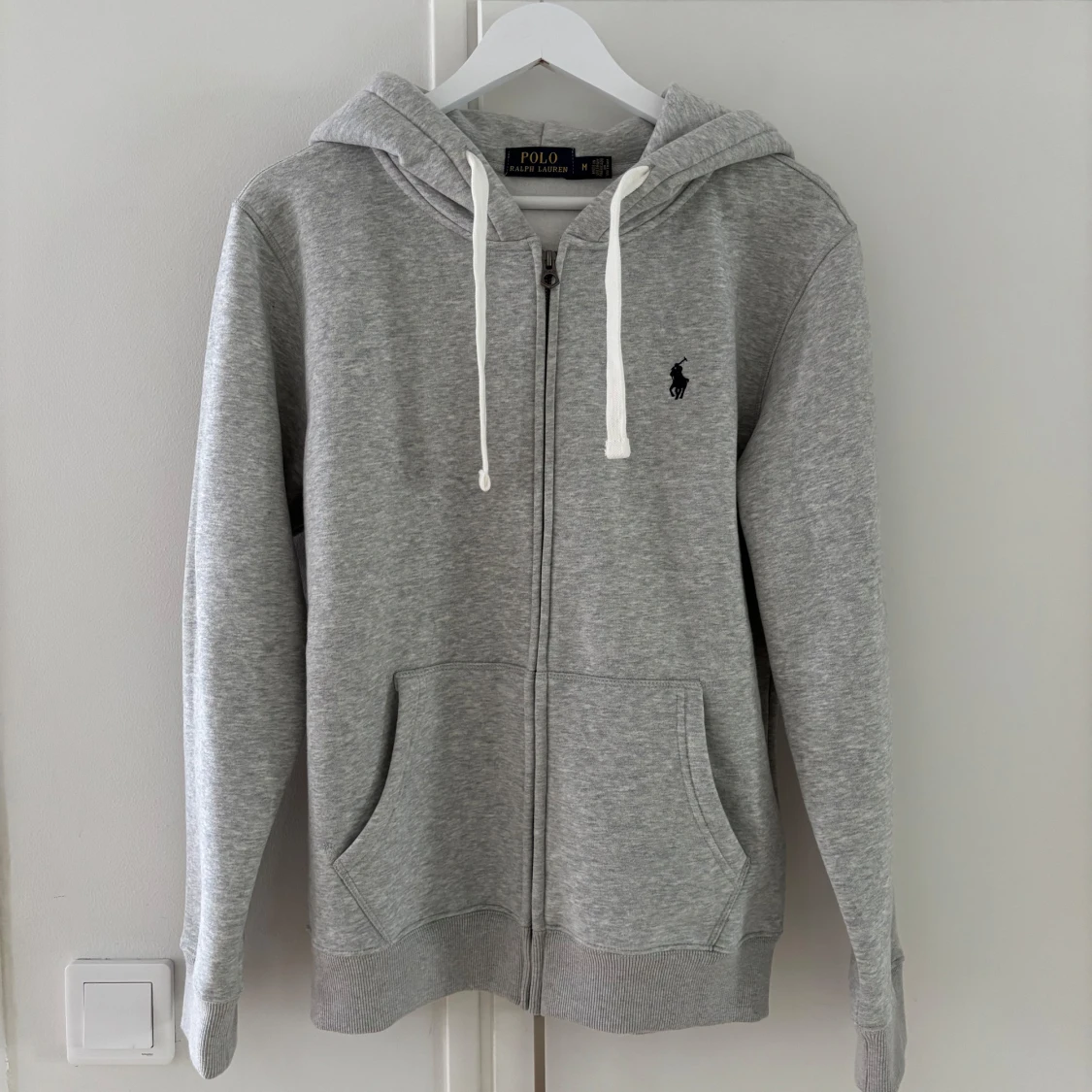 Grå zip hoodie från Polo Ralph Lauren