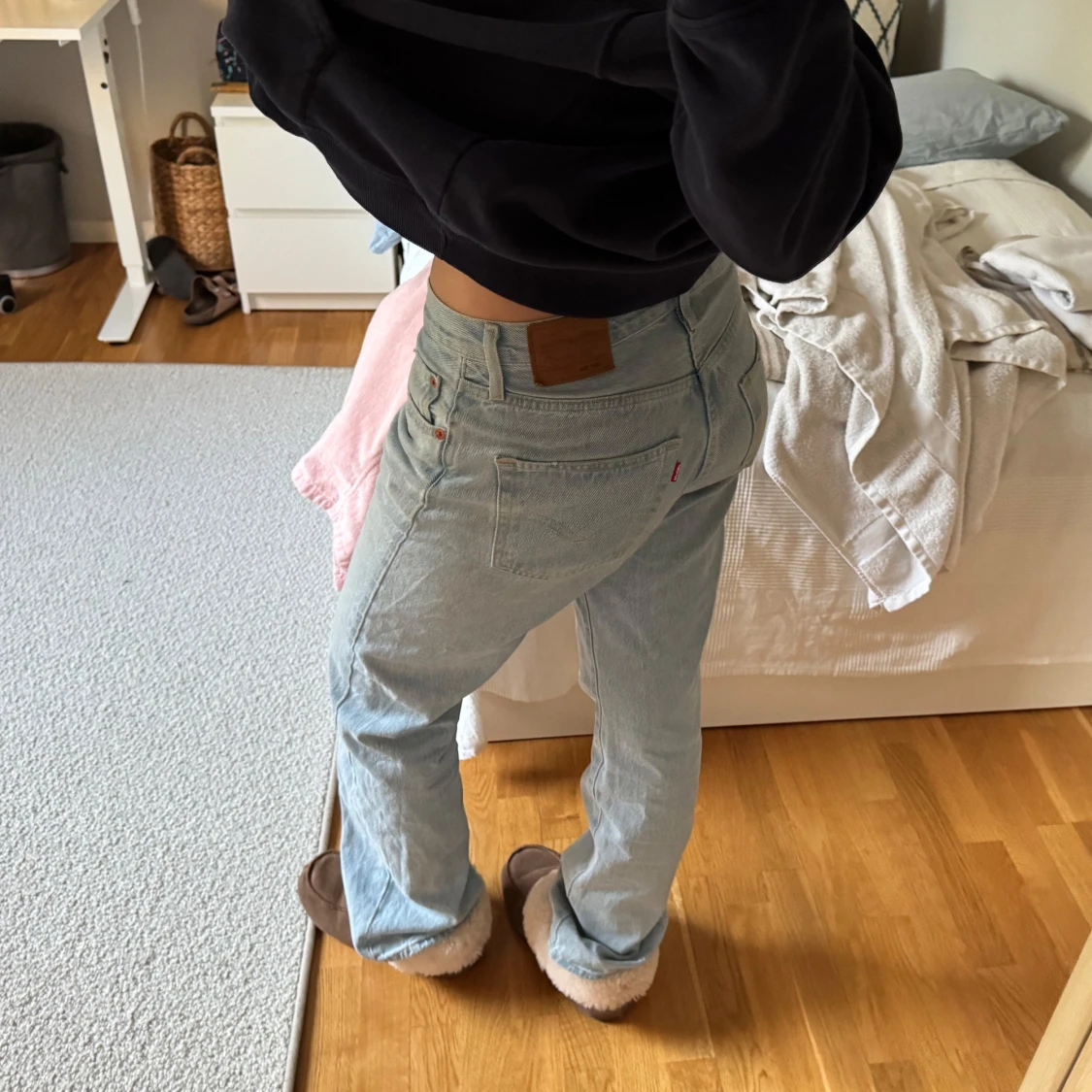 Ljusblå Levis 501 jeans - 1