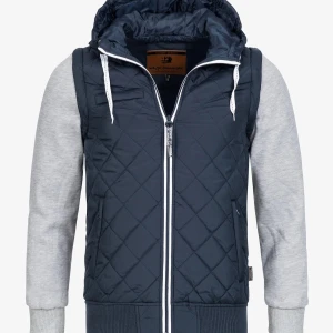 Mörkblå cardigan/ väst  - Snygg mörkblå cardigan, storlek s passar dig som är runt 175. köpt för 1200kr, nästan helt oanvänd, armarna går och ta bort så att det blir en väst 