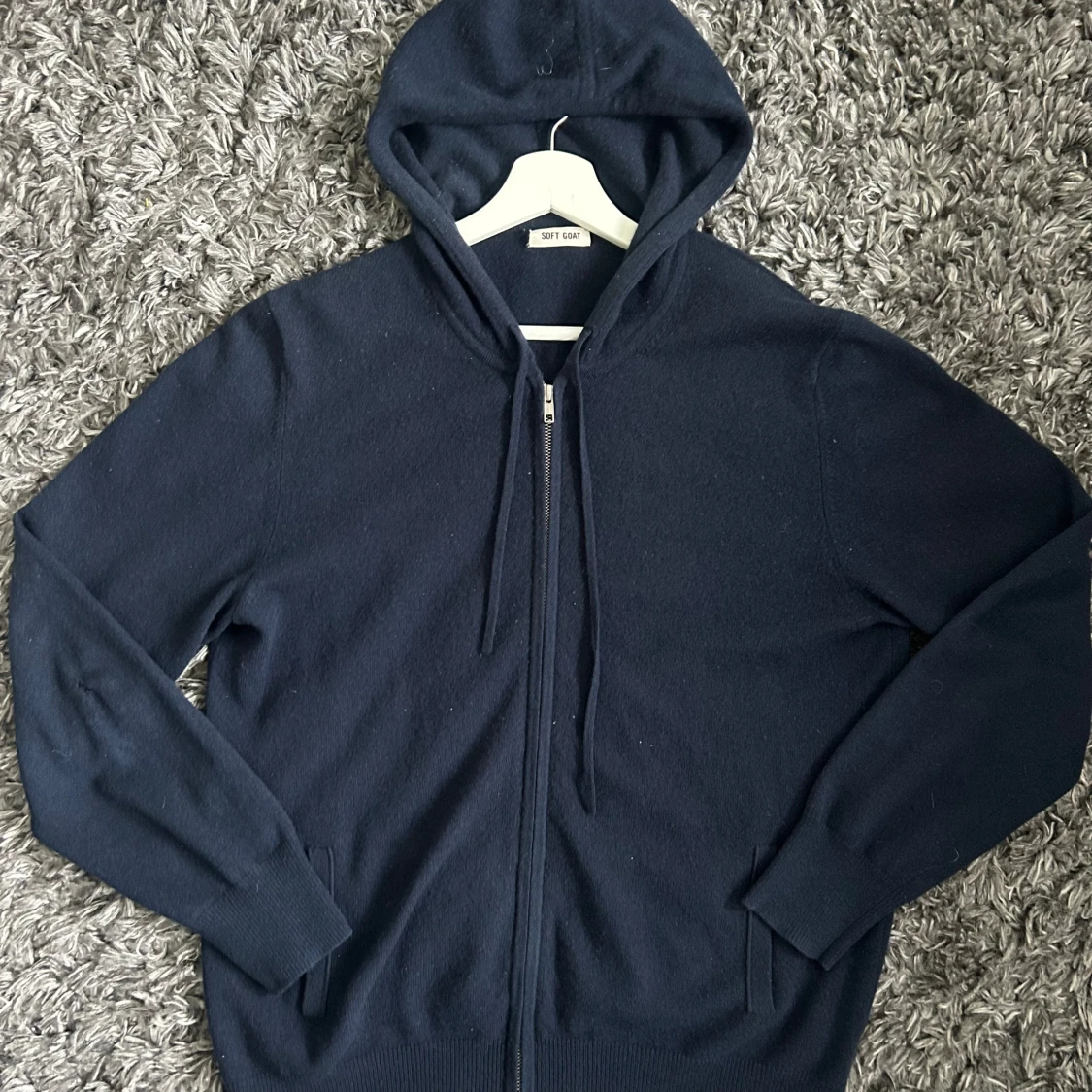 Soft goat 100 kashmir ziphoodie  - 1