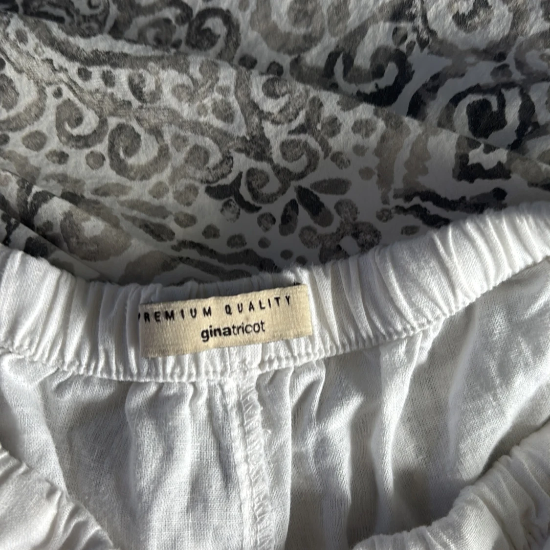 Vita linnebyxor från Gina Tricot - 1