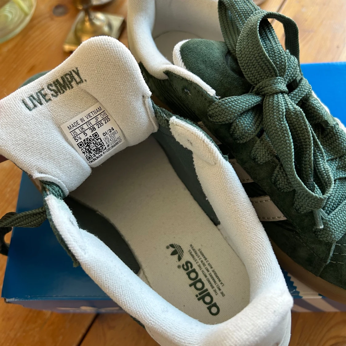 Adidas originals Campus 00s - gröna och naturvita sneakers - 3