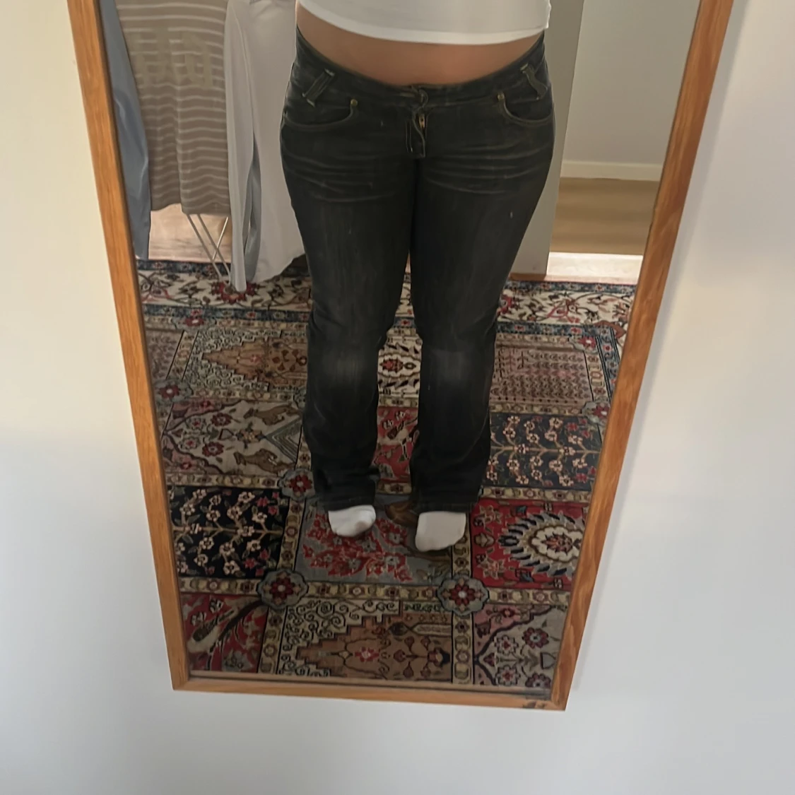 Svarta bootcut jeans från Replay