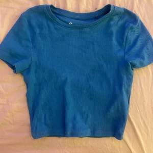 Blå ribbad t-shirt från FSBN Sister - Säljer en blå ribbad t-shirt från new yorker! Säljer pga för liten för mig.