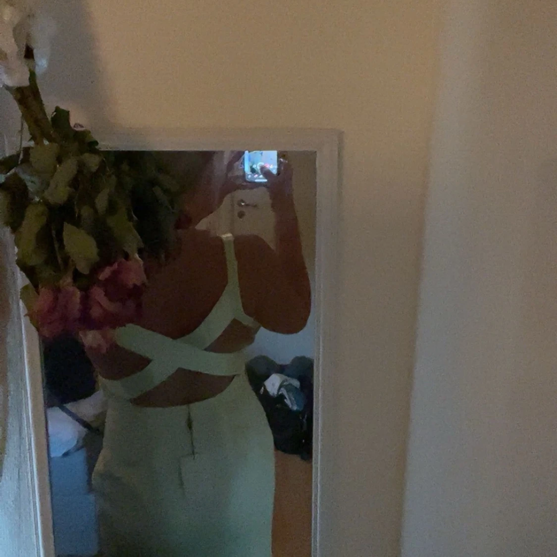 Ljusgul långklänning - 1